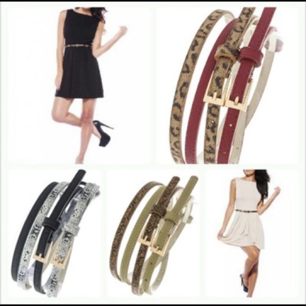 Leopard Print Belts
